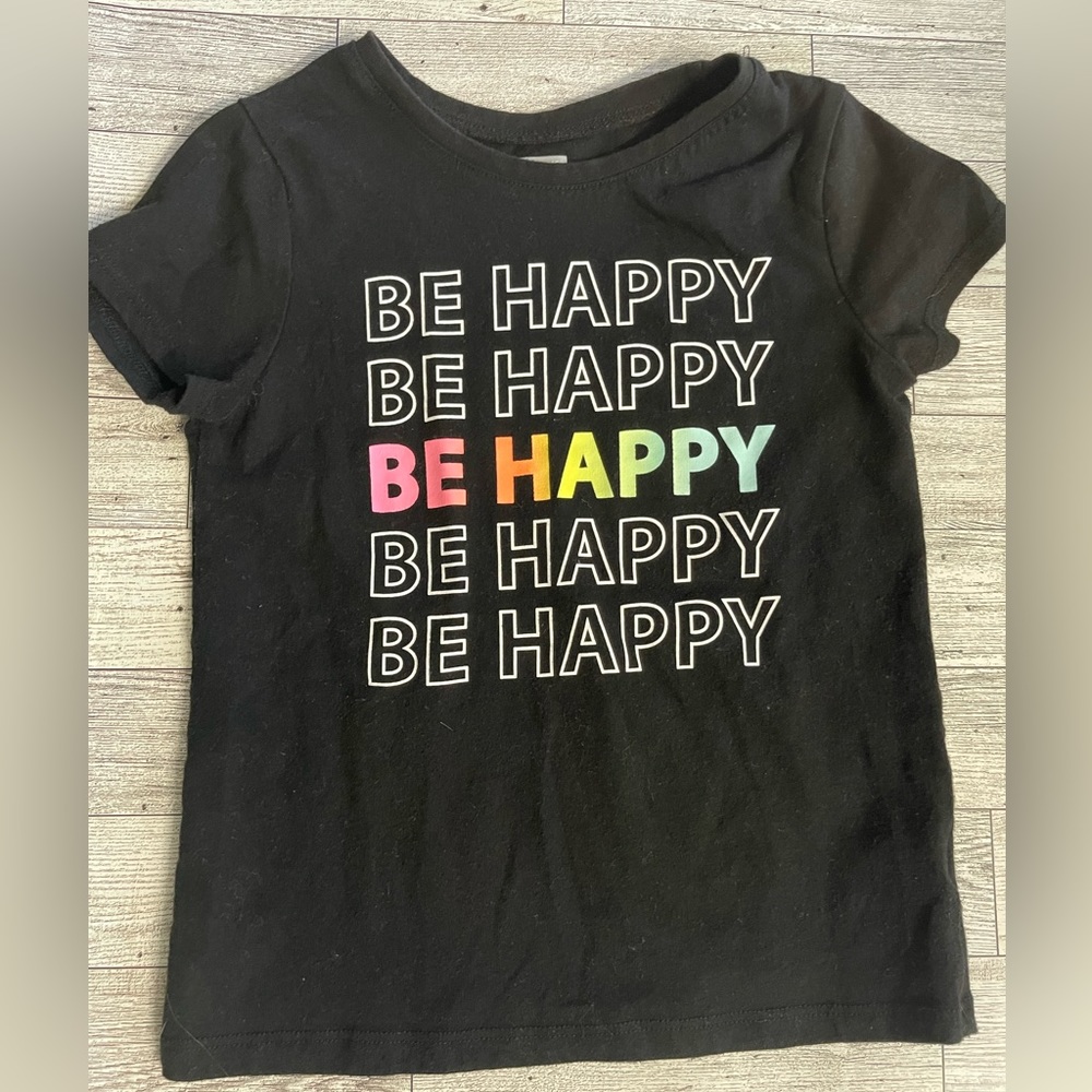 Girls “be happy” T-shirt